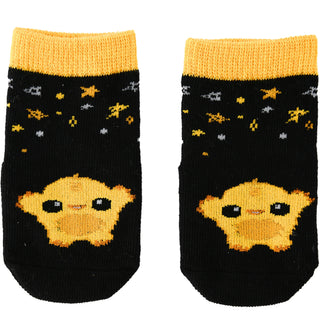 Yellow Dancing Monster 0-12 Month Non-slip Baby Socks