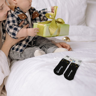 Yellow Dancing Monster 0-12 Month Non-slip Baby Socks