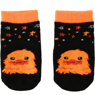 Orange Crawling Monster 0-12 Month Non-slip Baby Socks