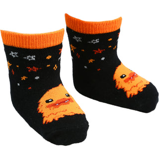 Orange Crawling Monster 0-12 Month Non-slip Baby Socks