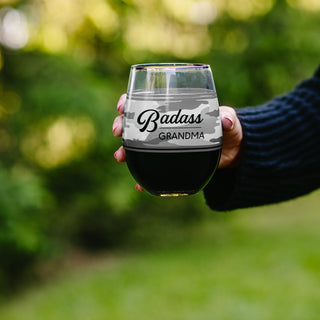 Grandma 18 oz Stemless Wine Glass