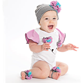 Jazzy Gem Barefoot Booties (0-6 Months)