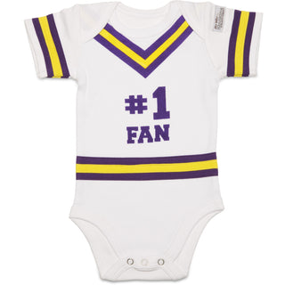 Purple & Gold 0-6 Months Infant Onesie