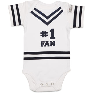 Navy & White 0-6 Months Infant Onesie
