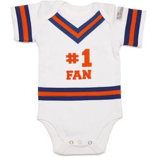 Blue & Orange 0-6 Months Infant Onesie