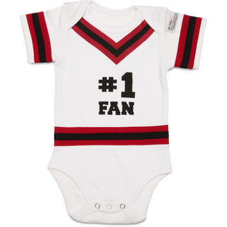 Red & Black 0-6 Months Infant Onesie