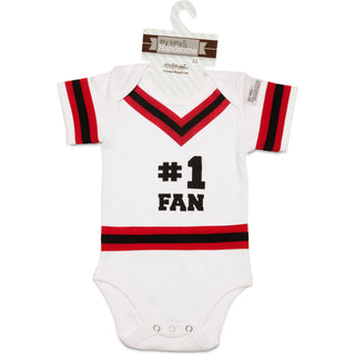 Red & Black 0-6 Months Infant Onesie