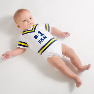 Orange & White 0-6 Months Infant Onesie