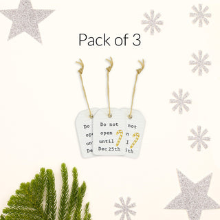 Do Not Open 1.5" Mini Tag (Set of 3)
