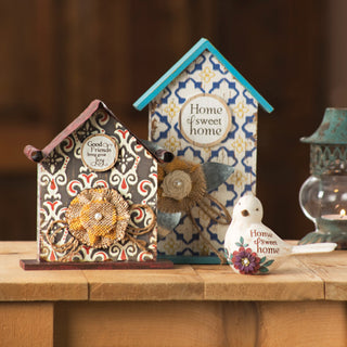 Good Friends 6.5" Birdhouse Plaque