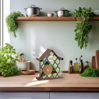 Simply Blessed 6.5" Birdhouse Plaque