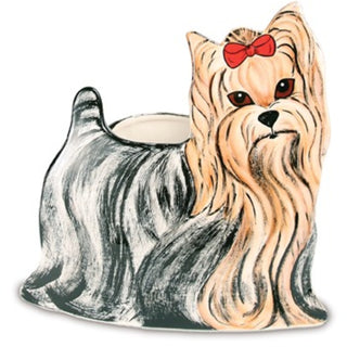 Sherri Kay Yorkshire - 9" x 9" Dog Planter Vase