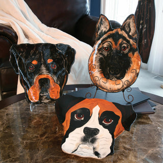 Tyson Boxer - 10" Dog Plate