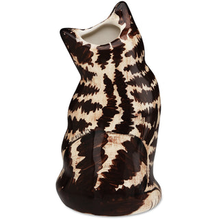 Tom Brown Tabby - 8.5" Small Cat Vase