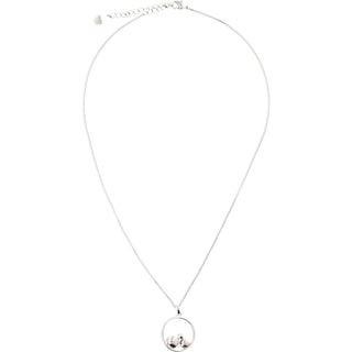 America Strong 16" - 18" Rhodium Plated Crystal Necklace