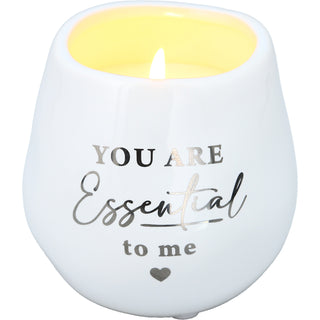 Essential 8 oz - 100% Soy Wax Candle Scent: Fresh Linen