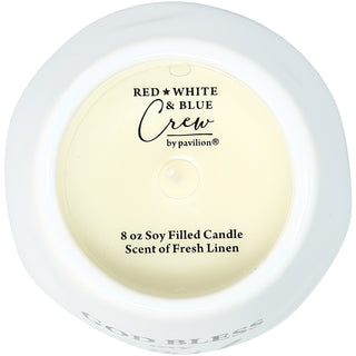 Essential 8 oz - 100% Soy Wax Candle Scent: Fresh Linen