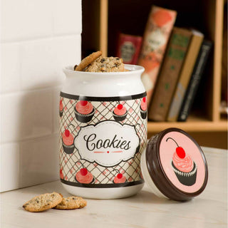 Cherry Cupcake 9" Cookie Jar