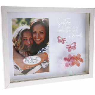 Sisters 9.5" x 7.5" Shadow Box Frame (Holds 4" x 6" Photo)