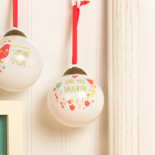 Daughter 80mm Glass Ornament
