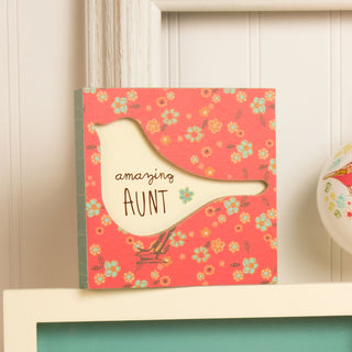 Aunt 4.5" x 4.5" Plaque