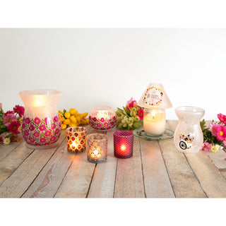 Floral Wreath Candle Tray