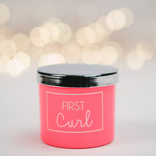 First Curl Pink 2.5" Glass Memory Box