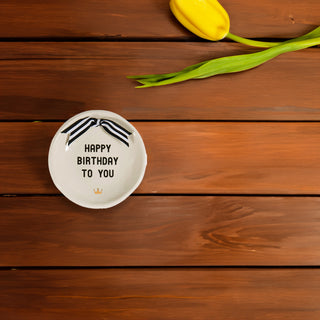 Happy Birthday 4.25" Diameter Round Keepsake Dish