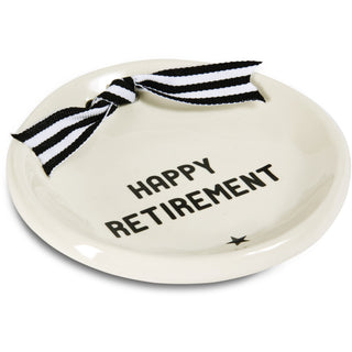 Retirement 4.25" Diameter Round Keepsake Dish