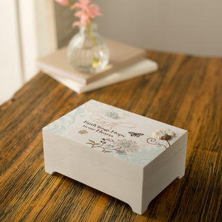 Faith 6" x 4" Rectangular Music Box