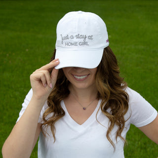 Home Girl White Adjustable Hat