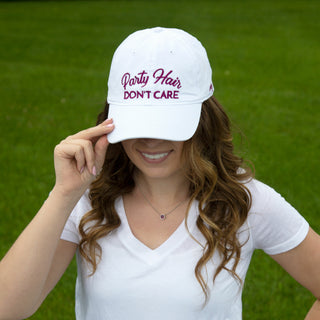 Party Hair White Adjustable Hat