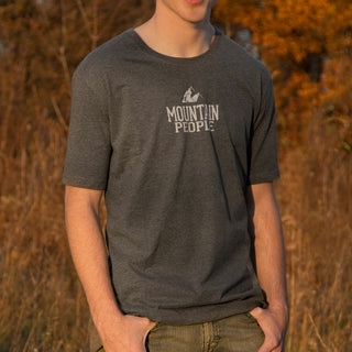 Mountain People Large Gray Unisex T-Shirt