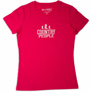 Country People Medium Pink Women's T-Shirt