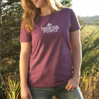 Mountain People Medium Purple Women's T-Shirt