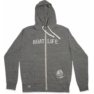 Boat Life Double Extra Large Dark Gray Unisex Hooded Sweatshirt