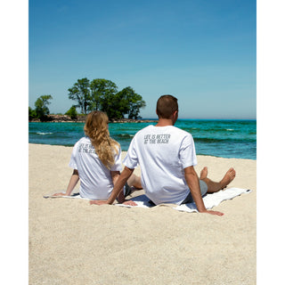 Beach People Medium White Unisex T-Shirt