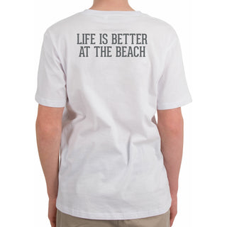 Beach People Medium White Unisex T-Shirt