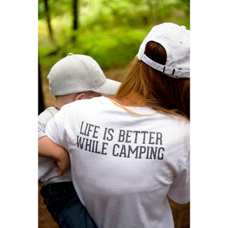 Camping People Large White Unisex T-Shirt