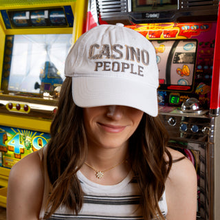 Casino People White Adjustable Hat