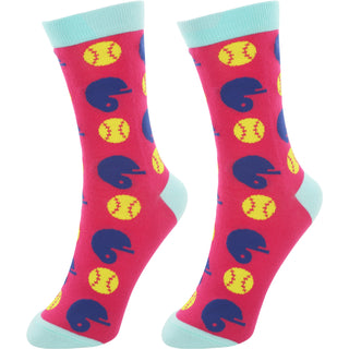 Softball Life S/M Unisex Socks