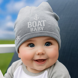 Boat Heathered Gray Beanie (0-12 Months)