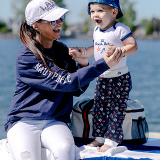 Beach Life 6-12 Months Blue Jogger Pant