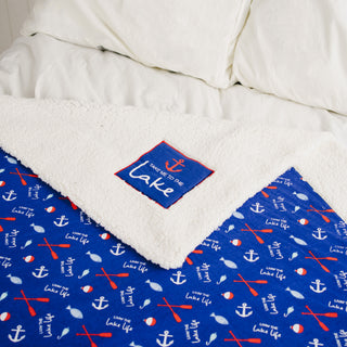To the Lake 45" x 50" Sherpa Blanket