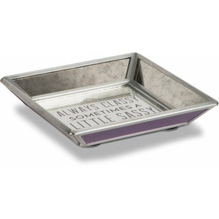 Classy and Sassy 4" Mirrored Tray