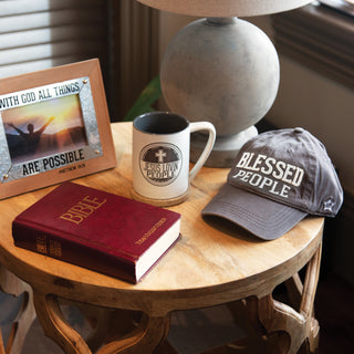 Blessed Dark Gray Adjustable Hat
