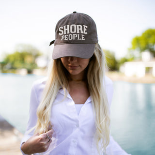 Shore Dark Gray Adjustable Hat