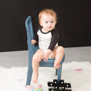 Nobody Got Time 6-12 Months 3/4 Length Black Sleeve Onesie