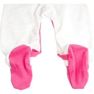 Snuggle 6-12 Months Pink Trimmed Sleeper