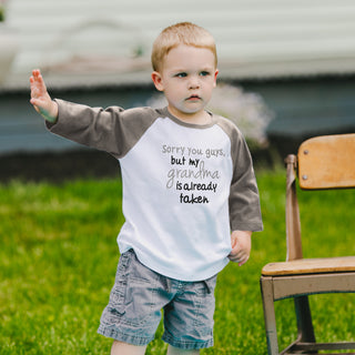 Grandma is Taken 2T 3/4 Length Gray Sleeve Shirt